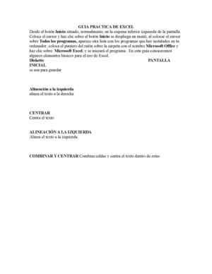 guia de ecxell