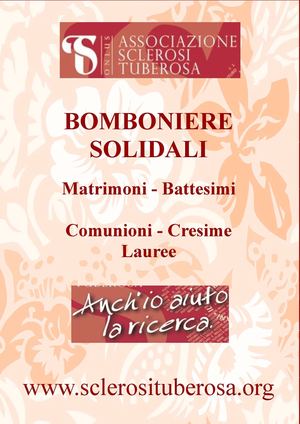 Catalogo Bomboniere solidali Associazione Sclerosi Tuberosa