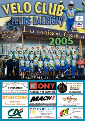 Plaquette 2005 - Vélo Club Feurs Balbigny