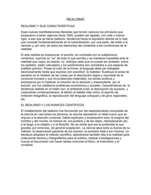 que es realismo 