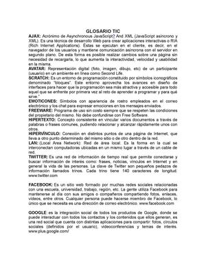 GLOSARIO TIC