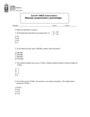 Razones , proporciones y porcentajes
