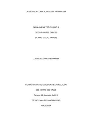 Escuela Clasica Inglesa y Francesa