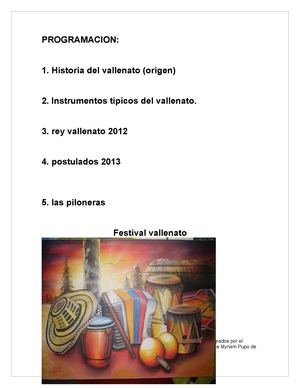 El festival vallenato