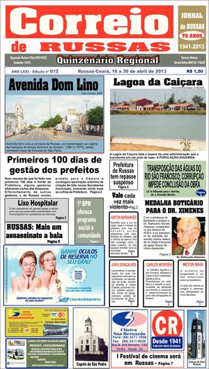 JORNAL CORREIO DE RUSSAS