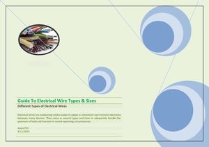 calaméo guide to electrical wire types \u0026 sizes