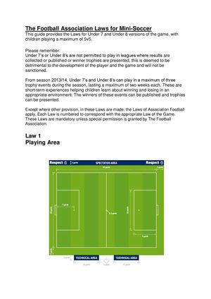 FA Youth Development Review - 5v5 Laws of The Game