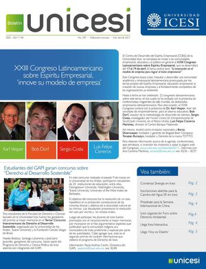 Boletín Unicesi, Edición No. 309