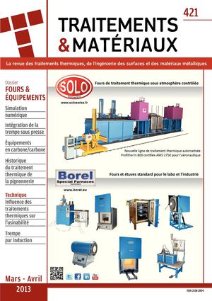 Traitements et Matériaux n°421