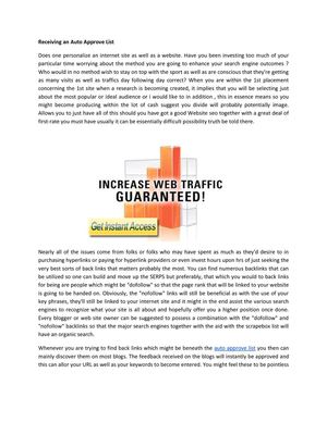 scrapebox auto approve list