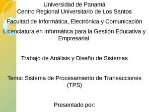  Sistema de Procesamiento de Transacciones 
