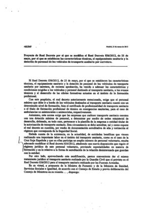 SE MODIFICA EL REAL DECRETO 836-2012
