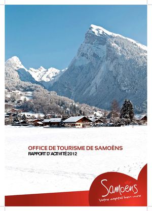 Rapport d'activité 2013 - Office de tourisme de Samoëns