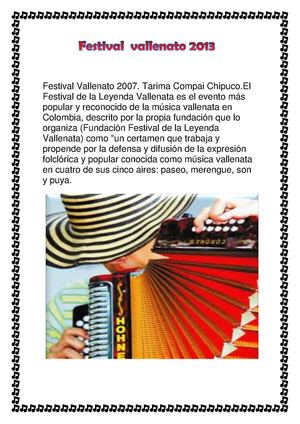 festival vallenato 2013