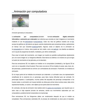 Animación por computadora