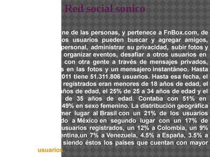 red social sonico