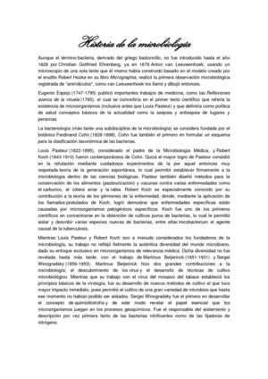 Historia de la microbiología