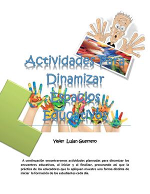 ACTIVIDADES PARA DINAMIZAR LOS ESPACIOS EDUCATIVOS