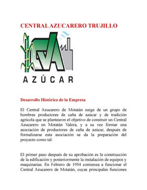 CENTRAL AZUCARERO TRUJILLO