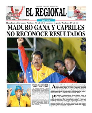 El Regional del Zulia 15-04-2013