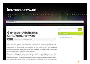 Geordneter Arbeitsalltag Dank Agentursoftware