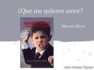 ¿Que me quieres amor? Aitor G-T 13-2G