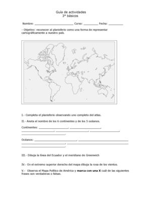 Guía 3° básico "Me Oriento en el Espacio"