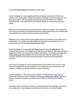 Looking for Milgard Windows Contractor in San Jose?