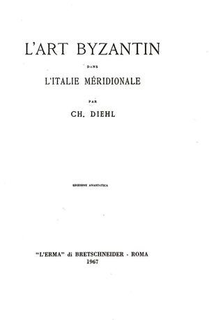 Art byzantin dans l'Italie méridionale