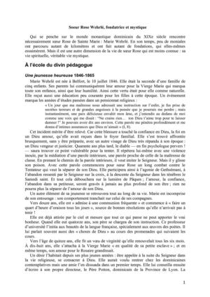 Soeur Rose Wehrlé, fondatrice et mystique