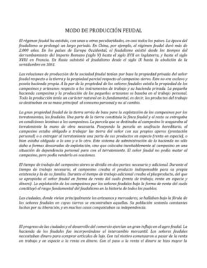 modo de producción feudal