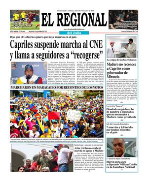 El Regional del Zulia 17-04-2013