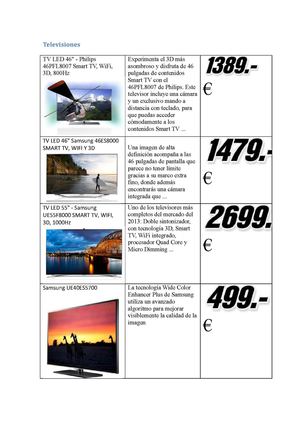 Catalogo televisiones  