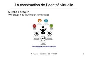 La construction de l'identité numérique (devoir)