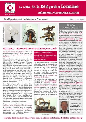 Lettre de la Délégation Lorraine n°20