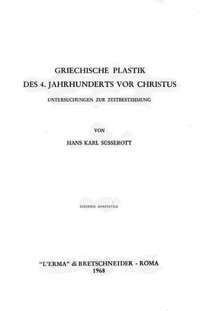Griechische Plastik des 4. Jahrhunderts von Christus
