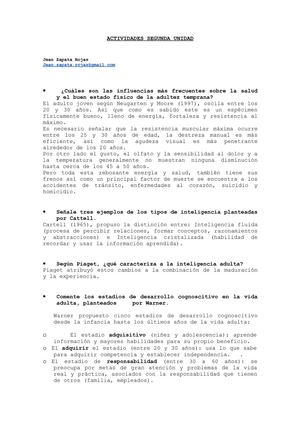 Edad Adulta Temprana