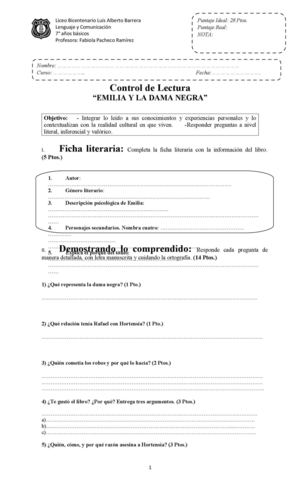 emilia y la dama negra