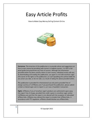 How to Make Easy Money Selling Content Online