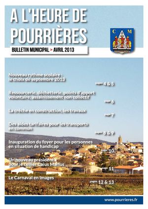 Bulletin Municipal de Pourrières avril 2013