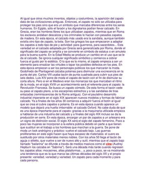 Historia de los Zapatos