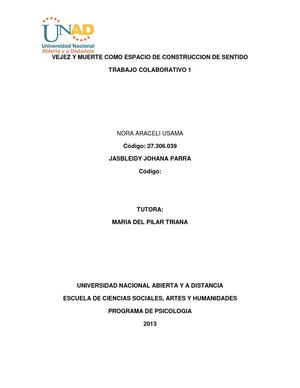 COLOMBIA Y EL ENVEJECIMIENTO