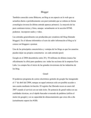 Blogger y gmail