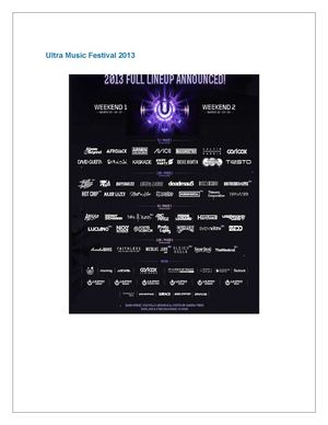 Ultra Music Festival 2013