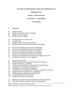 Carreteras Diagnóstico Apéndices