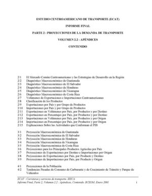 Carreteras Proyecciones Apéndices