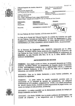 sentencia TSJC-SAMUEL ALONSO