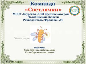 Визитная карточка п. Амурский Брединского Челябинской
