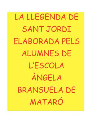 La llegenda de Sant Jordi 