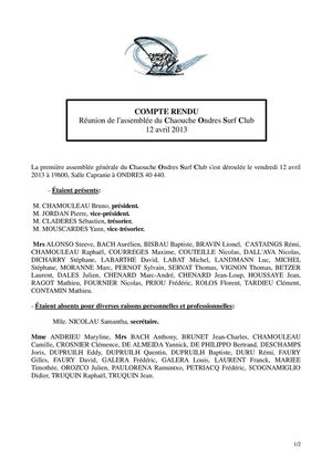 Compte-Rendu AG 12/04/2013
